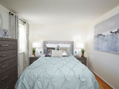 Large master bedroom with huge closet
